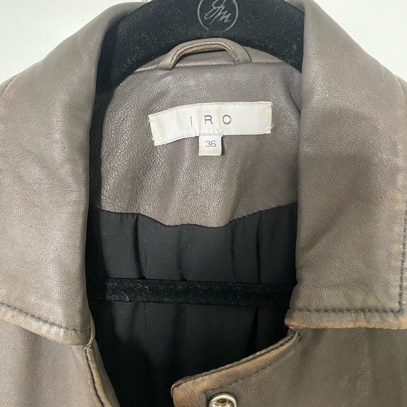 IRO Leather Jacket Sz 36 - Picture 2 of 11
